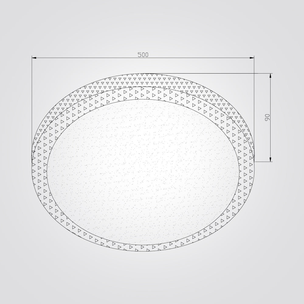 צמוד תקרה אורלי לד CCT+ שלט Φ40| Φ50| לבן