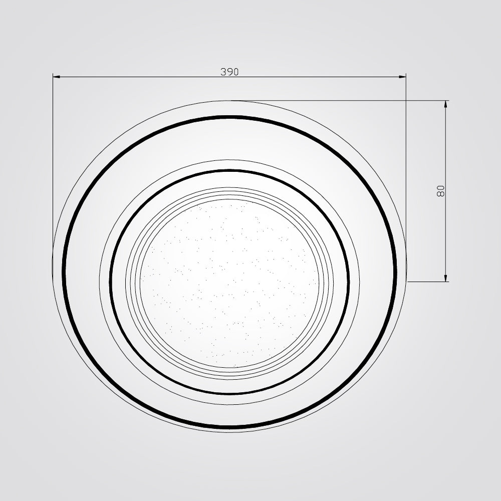 צמוד תקרה שימי לד CCT+ שלט Φ40| Φ50| לבן