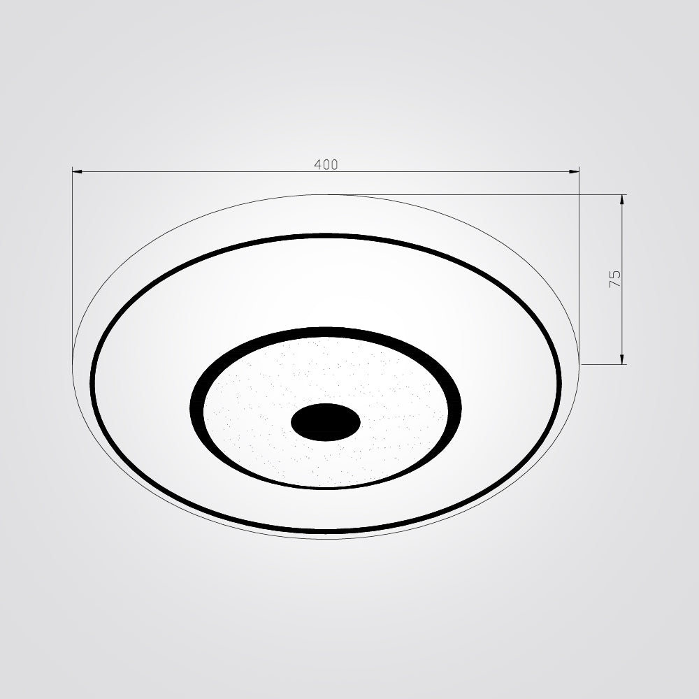 צמוד תקרה מרסל לד CCT+ שלט Φ40| Φ50| לבן