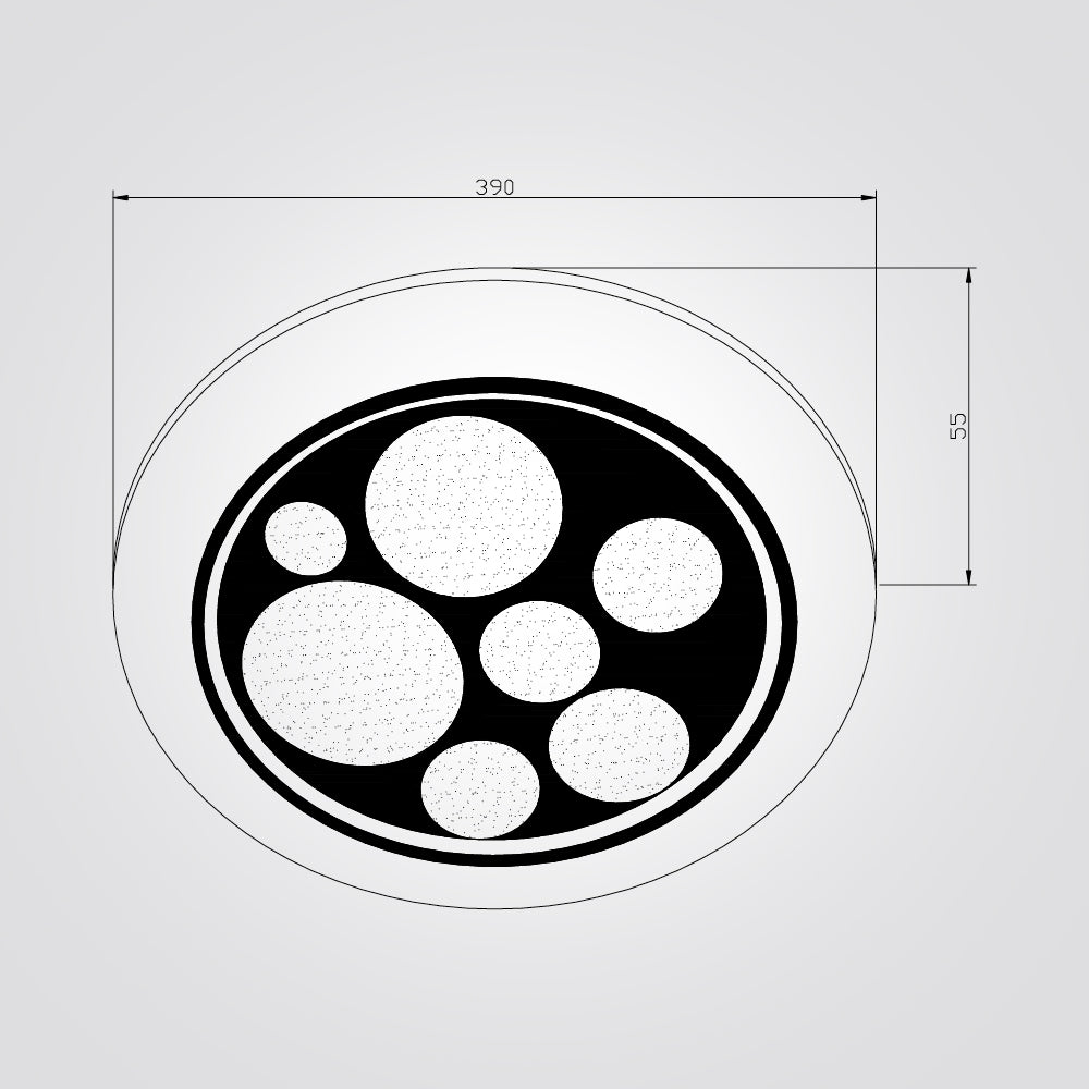 צמוד תקרה קארלי לד CCT+ שלט Φ40|Φ50