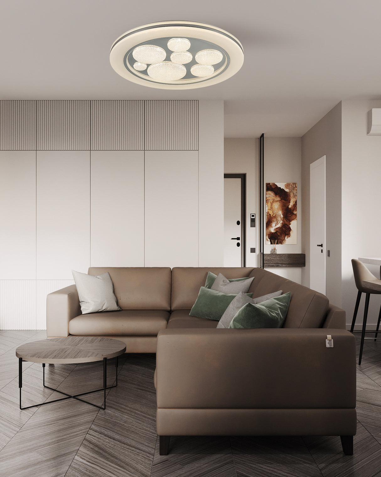 צמוד תקרה קארלי לד CCT+ שלט Φ40|Φ50