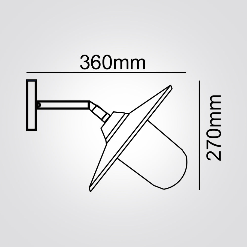 מנורת קיר גינה חוץ בינה| שחור| לבן