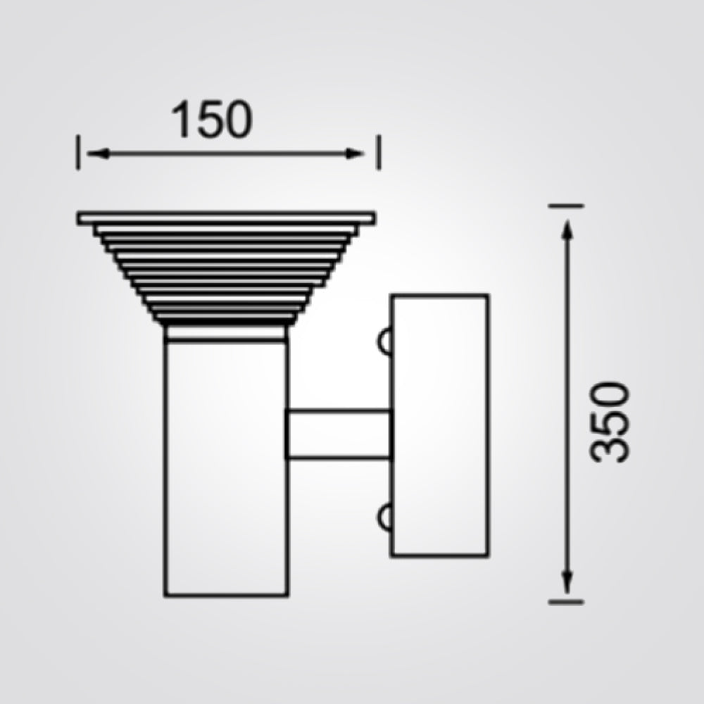 מנורת קיר גינה חוץ לד בינת