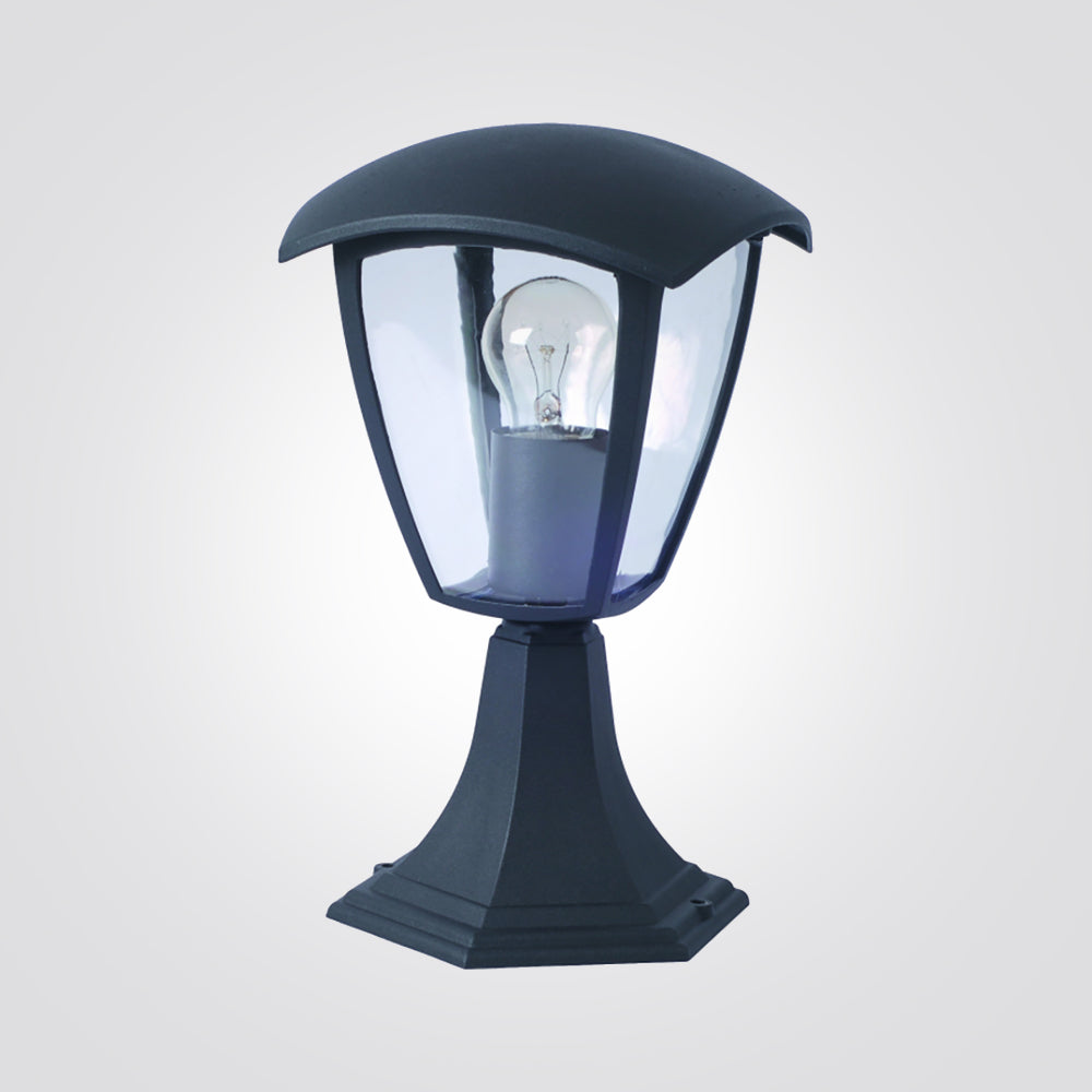 עמוד תאורה חוץ לגינה מעקה נועם| שחור