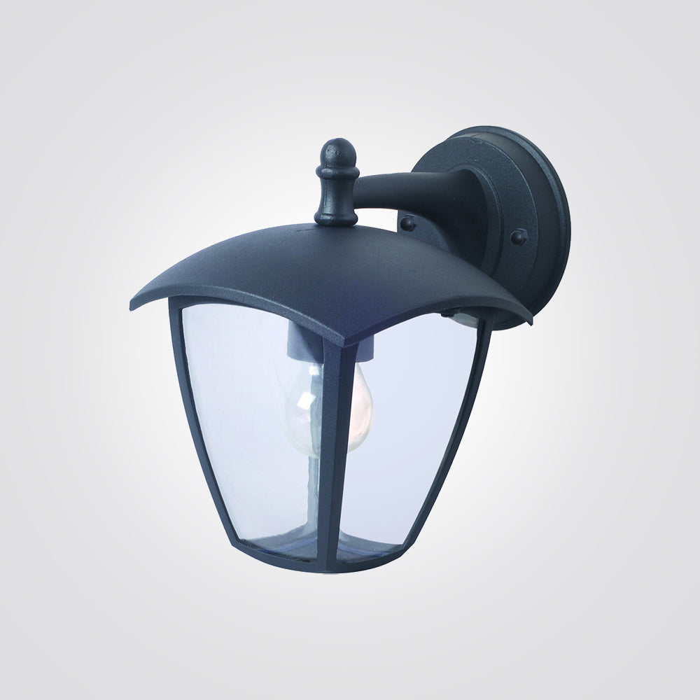 מנורת קיר גינה חוץ נועם| שחור|כלפי מטה