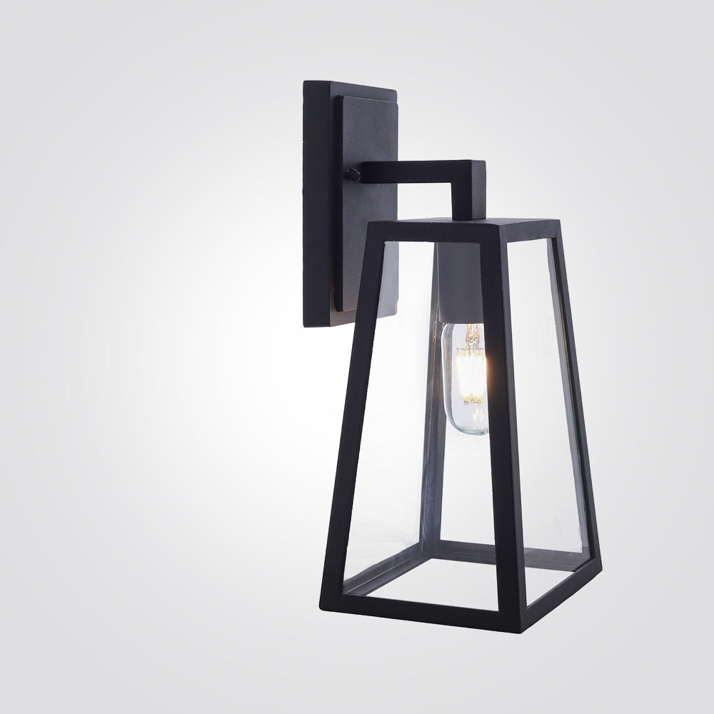 מנורת קיר גינה חוץ שרה| שחור| דגם B