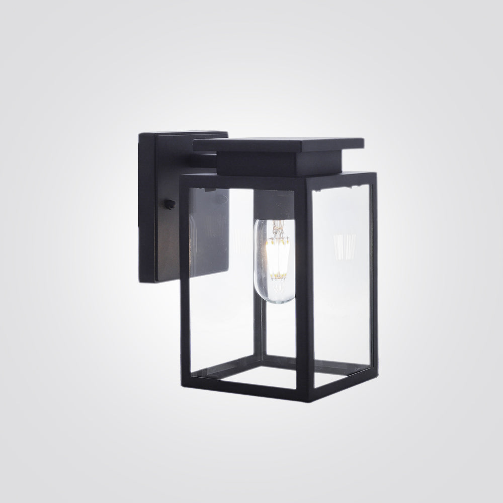 מנורת קיר גינה חוץ כמל | שחור| דגם B