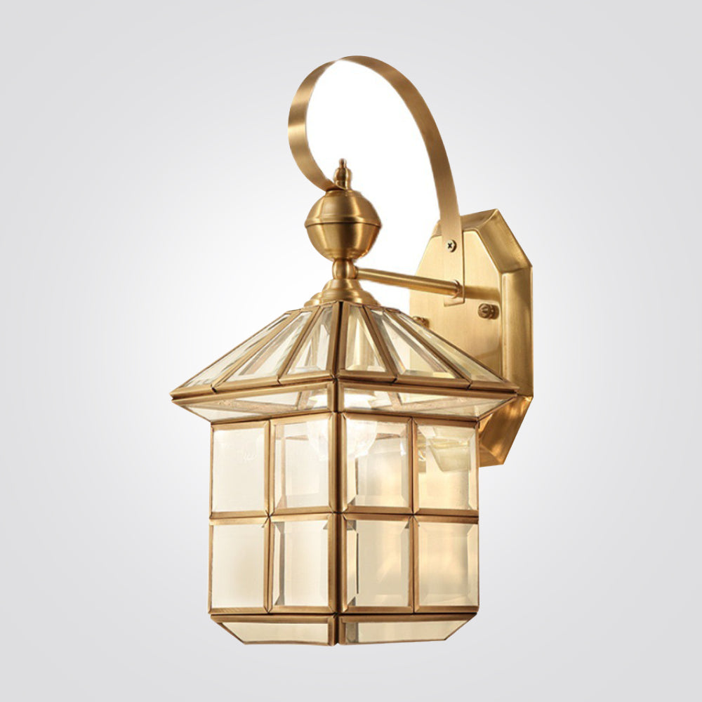 מנורת קיר גינה חוץ רייסר| פליז