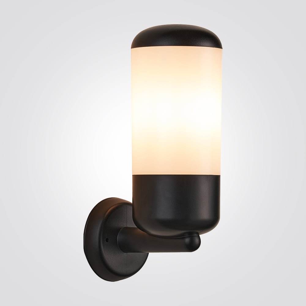 מנורת קיר גינה חוץ בולי| שחור