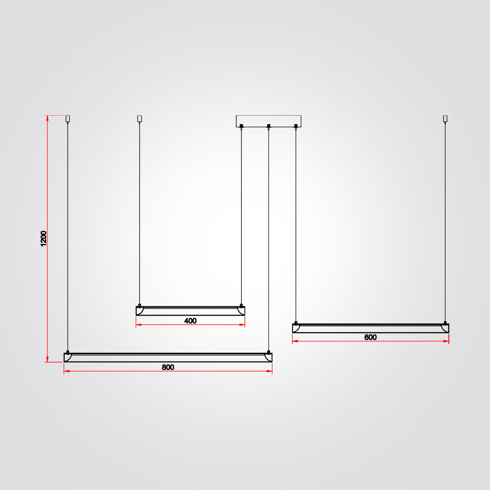 מנורת תליה אסטרא שלישיה לד| שחור