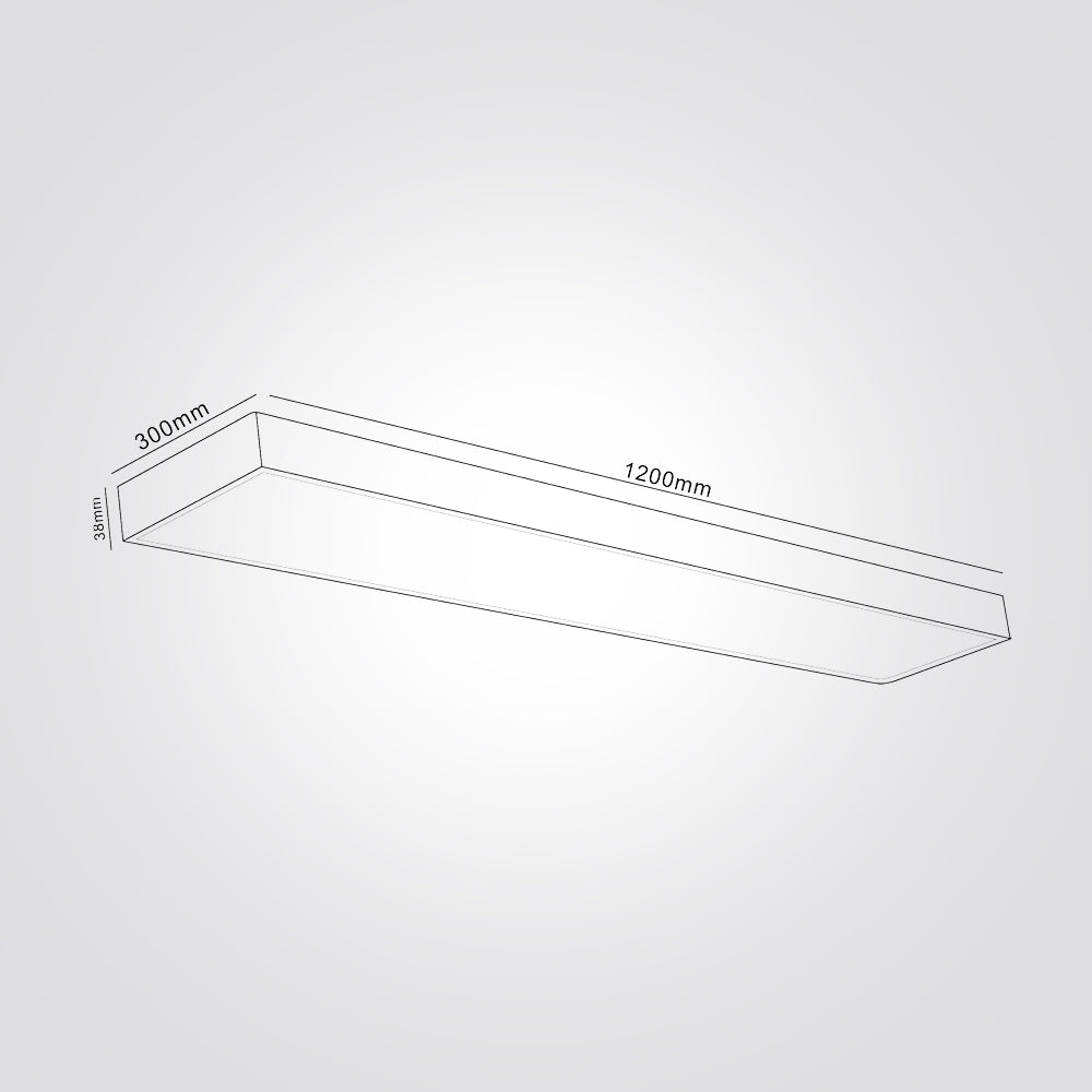 פאנל לד צמוד תקרה 75W שחור| לבן| 30X120