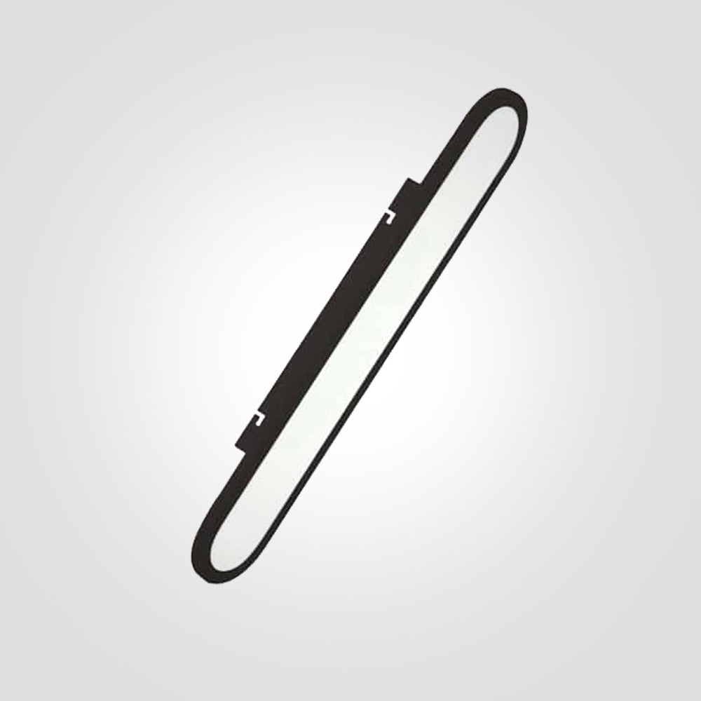 פאנל לד צמוד תקרה מלבני איריס סרקל לד| שחור| לבן| זהב| 120X20ס"מ