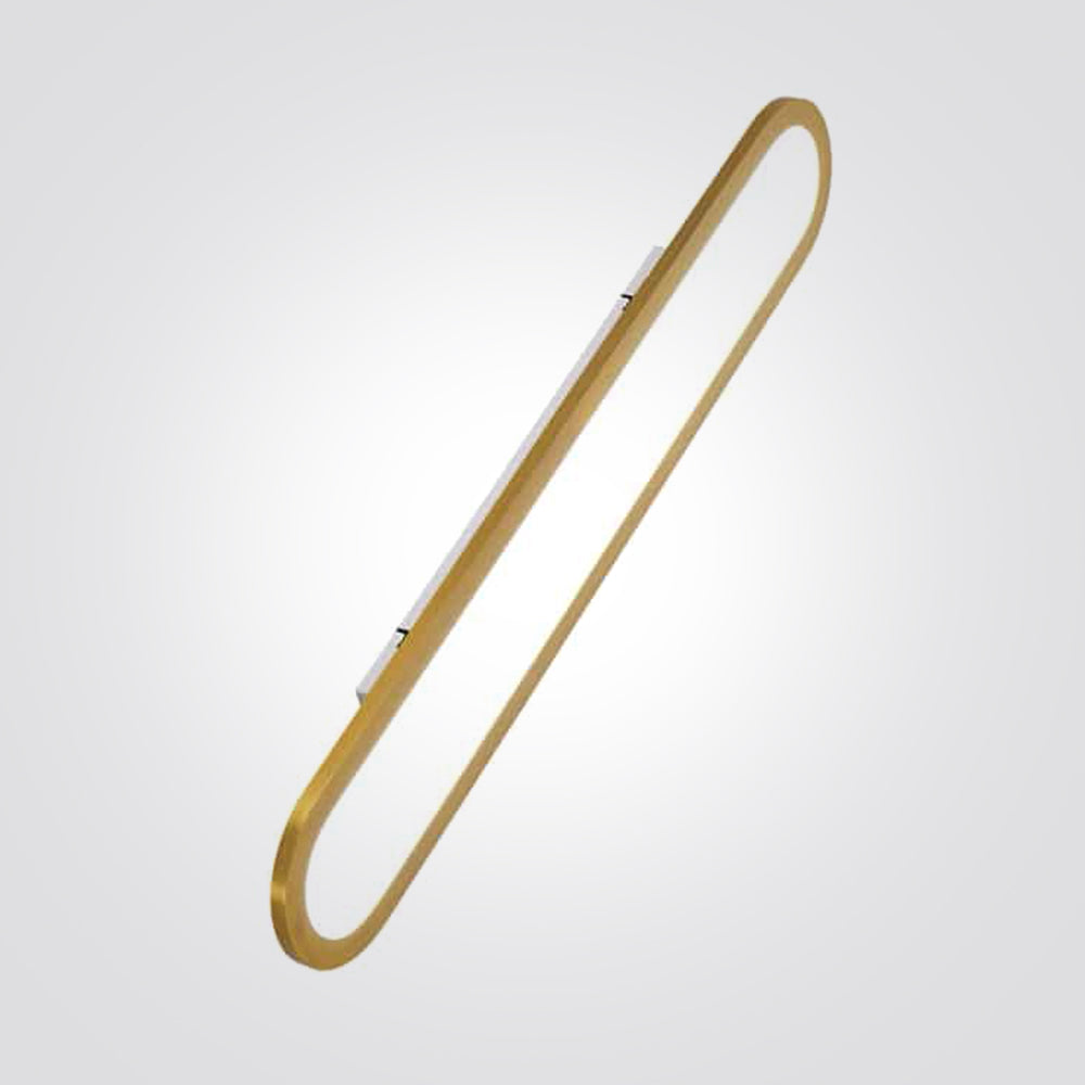 פאנל לד צמוד תקרה מלבני איריס סרקל לד| שחור| לבן| זהב| 120X20ס"מ