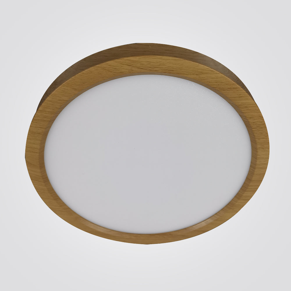 פאנל לד צמוד תקרה 48W שחור|זהב| לבן| עץ| CCT| Φ50