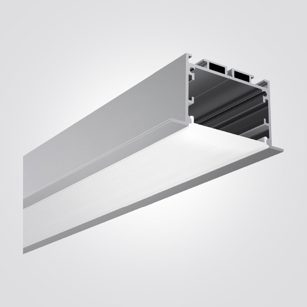 פרופיל תאורה אלומיניום שקוע 65X36