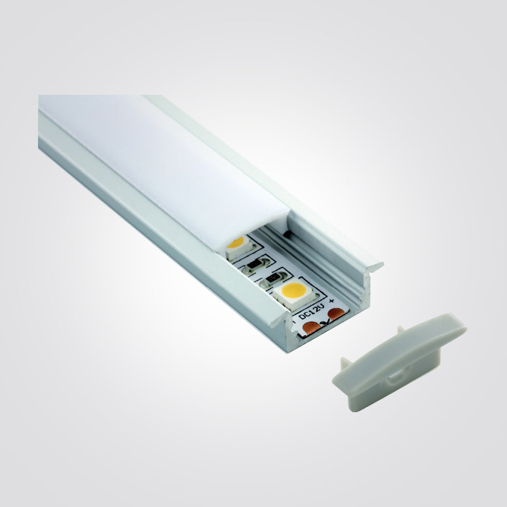 פרופיל תאורה אלומיניום שקוע 23.2X8MM