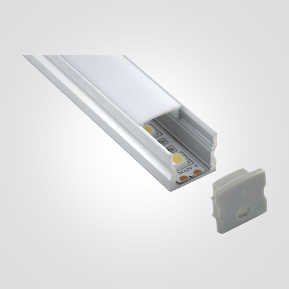 פרופיל תאורה אלומיניום חיצוני 17.1X15.3MM