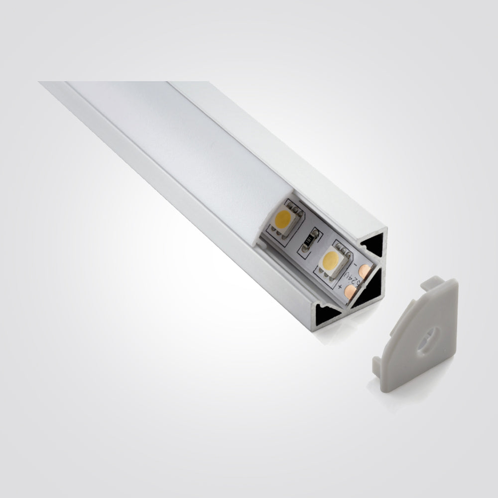 פרופיל תאורה אלומיניום פינתי18.4X18.4MM