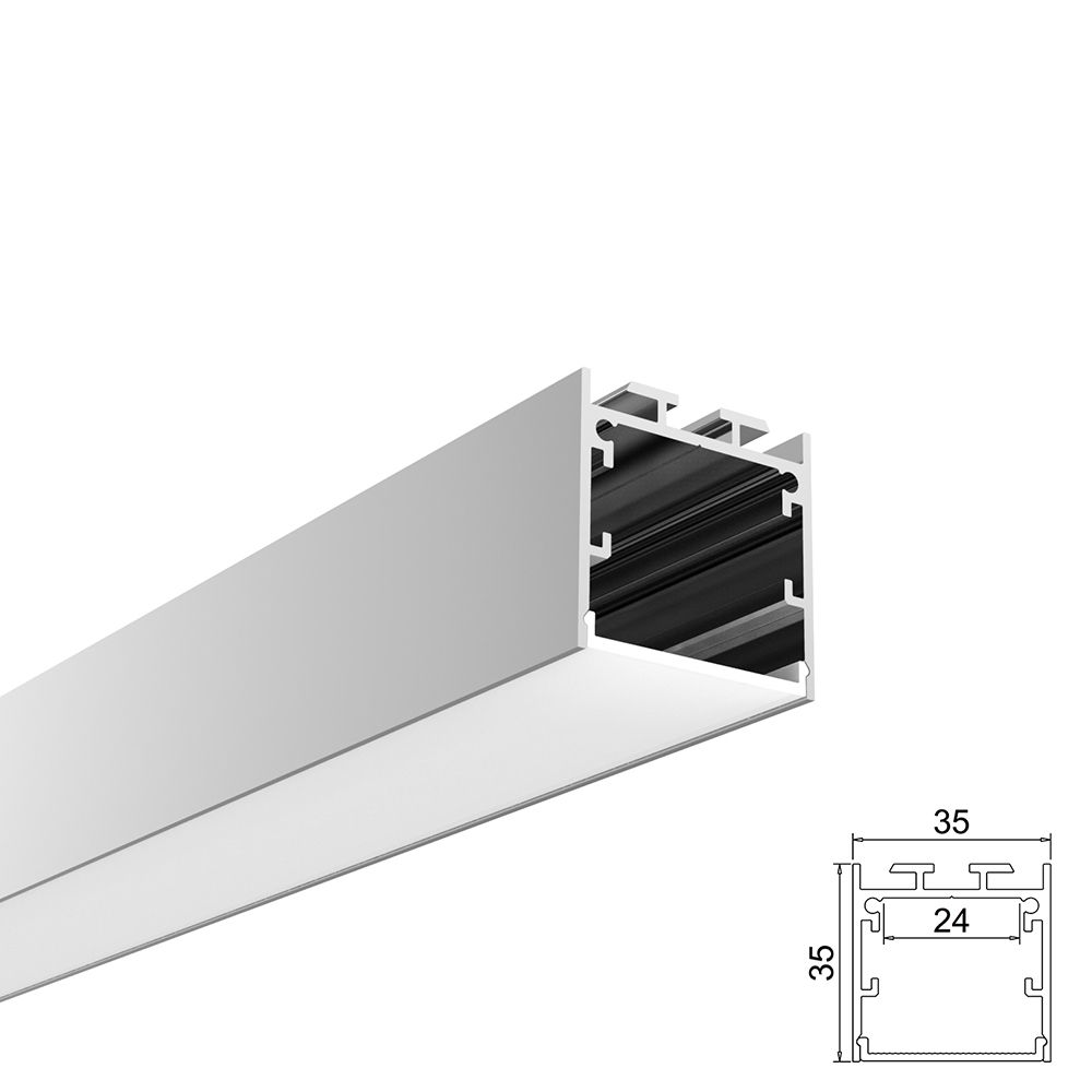 פרופיל תאורה אלומיניום 35X35 חיצוני