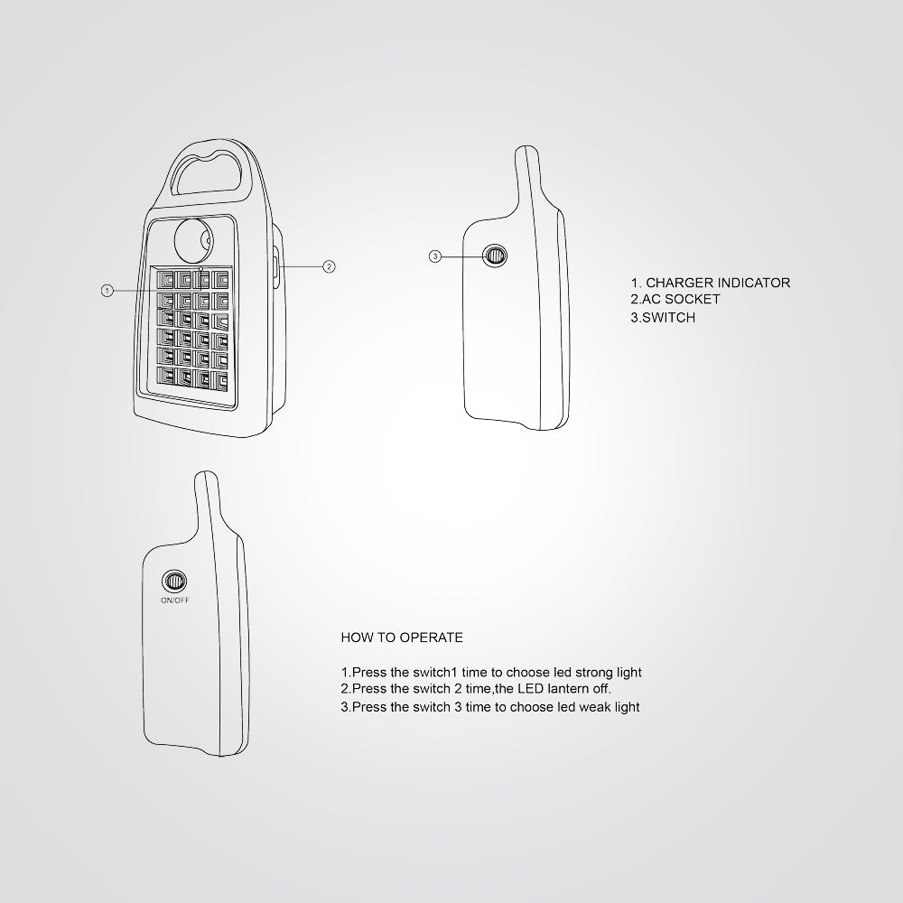 תאורת חירום לד נטענת