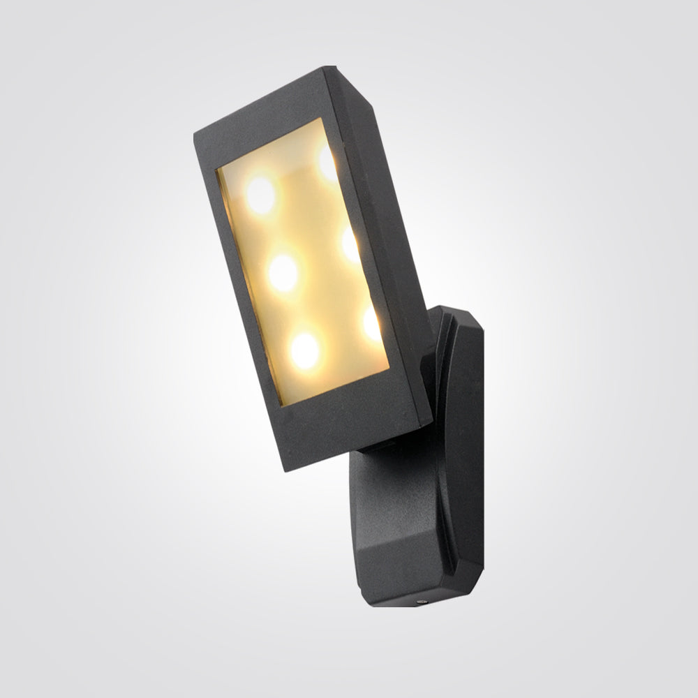 מנורת קיר גינה חוץ לד פרוג'קטור סקופ| אפור