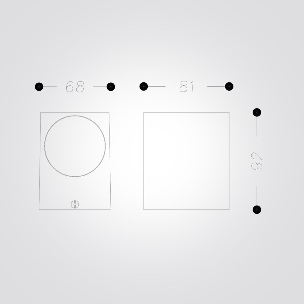 מנורת קיר גינה חוץ דאון טוני שחור| לבן| אפור| GU10