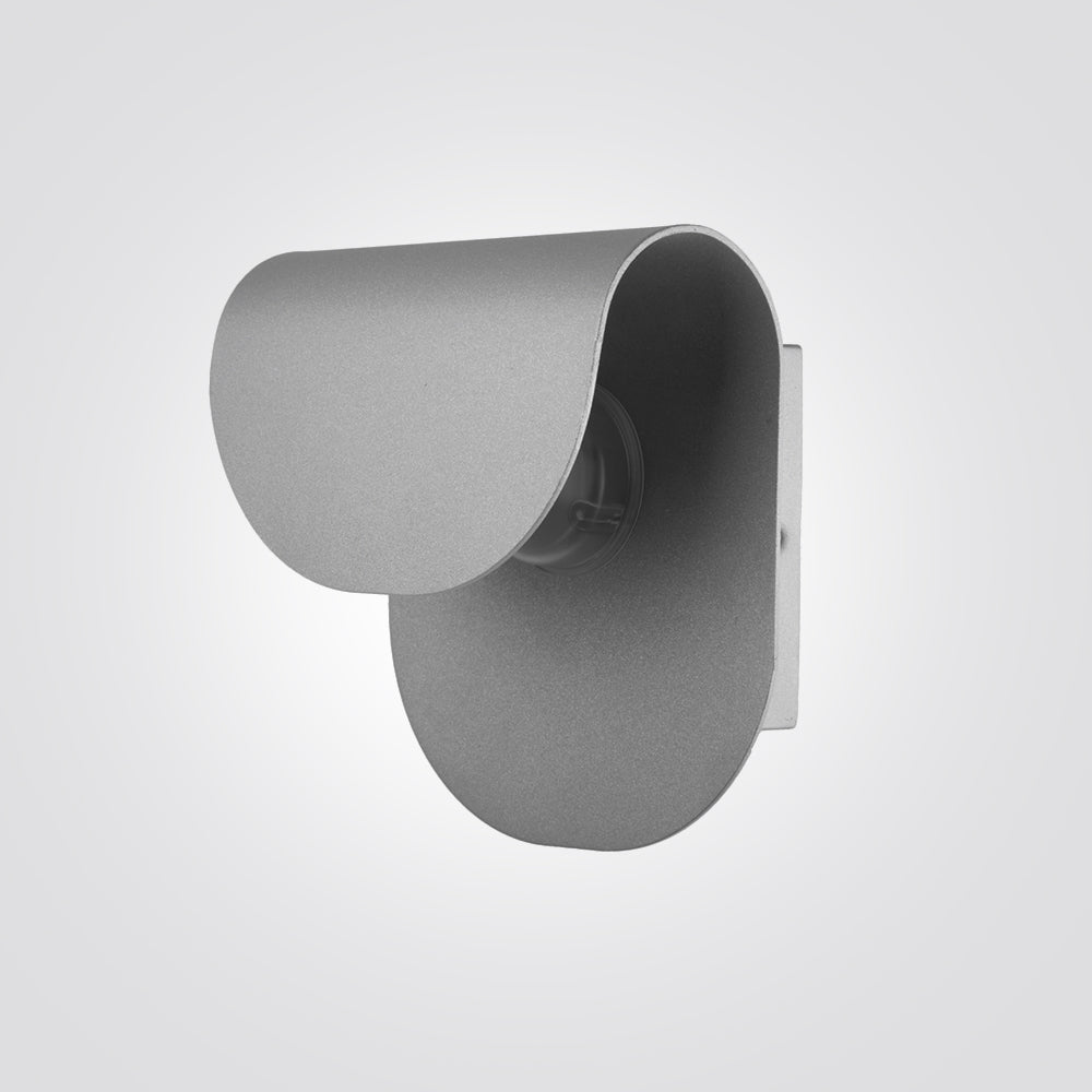 מנורת קיר גינה חוץ לד ניצה| אפור| שחור