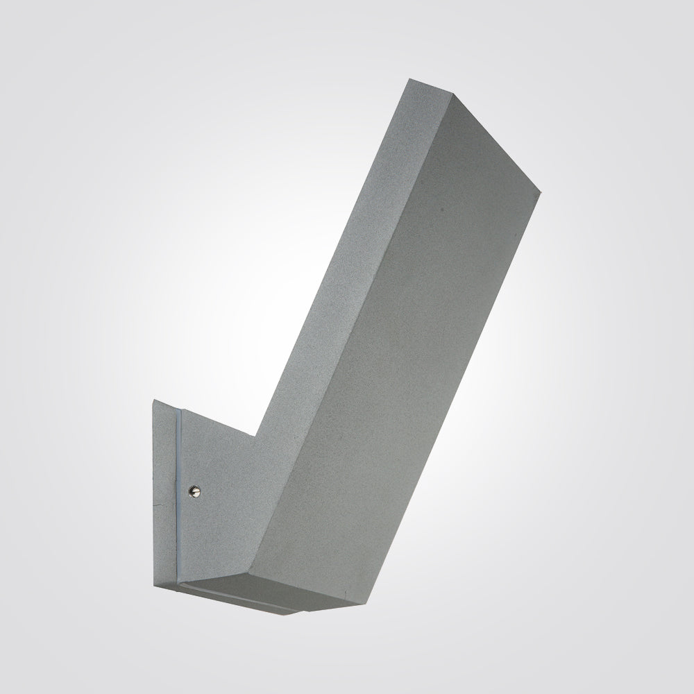 מנורת קיר גינה חוץ לד נסיה| אפור