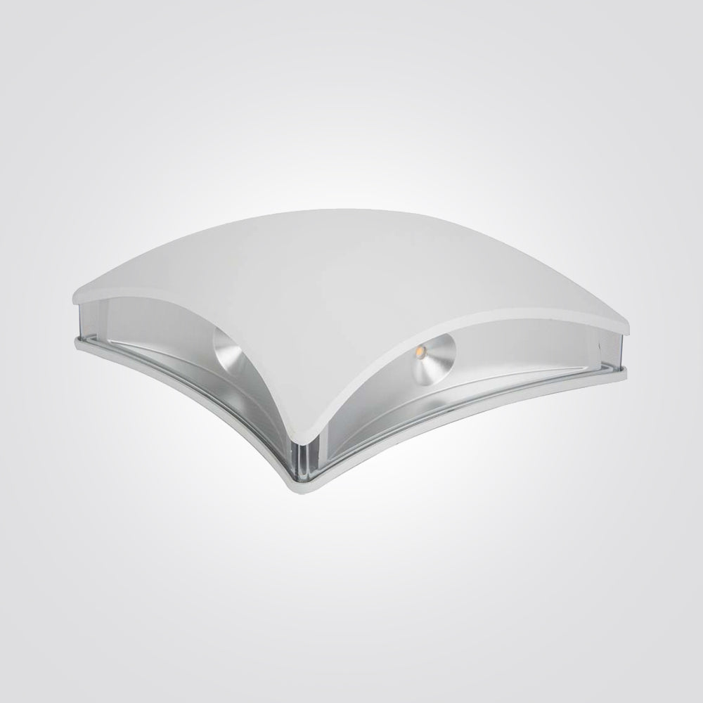 מנורת קיר גינה חוץ לד נצח| לבן