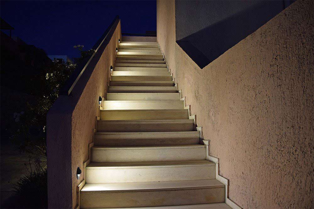 מנורת קיר חומה עגול רפפה 3W| CCT| IP65| שחור| לבן| אפור