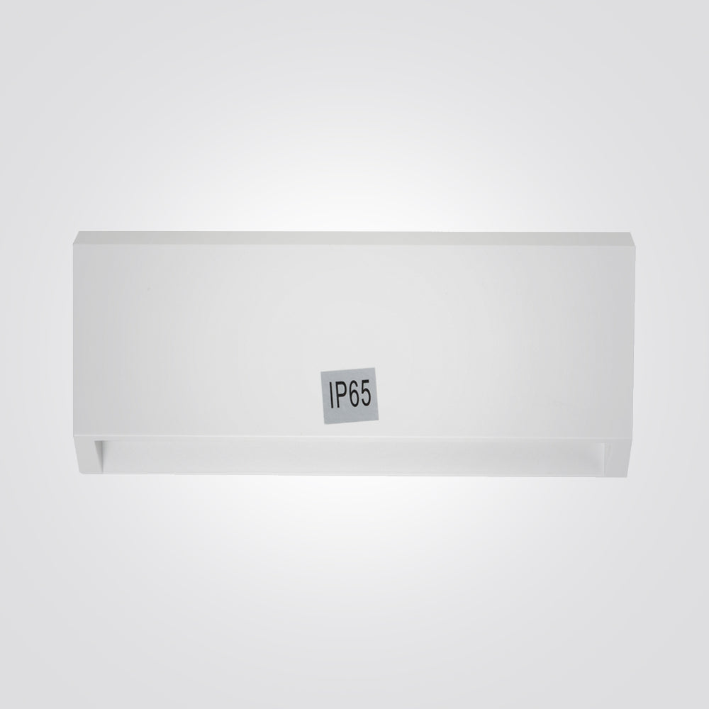 מנורת קיר חומה מלבני סשה 3.5W| CCT| IP65| שחור| לבן| אפור