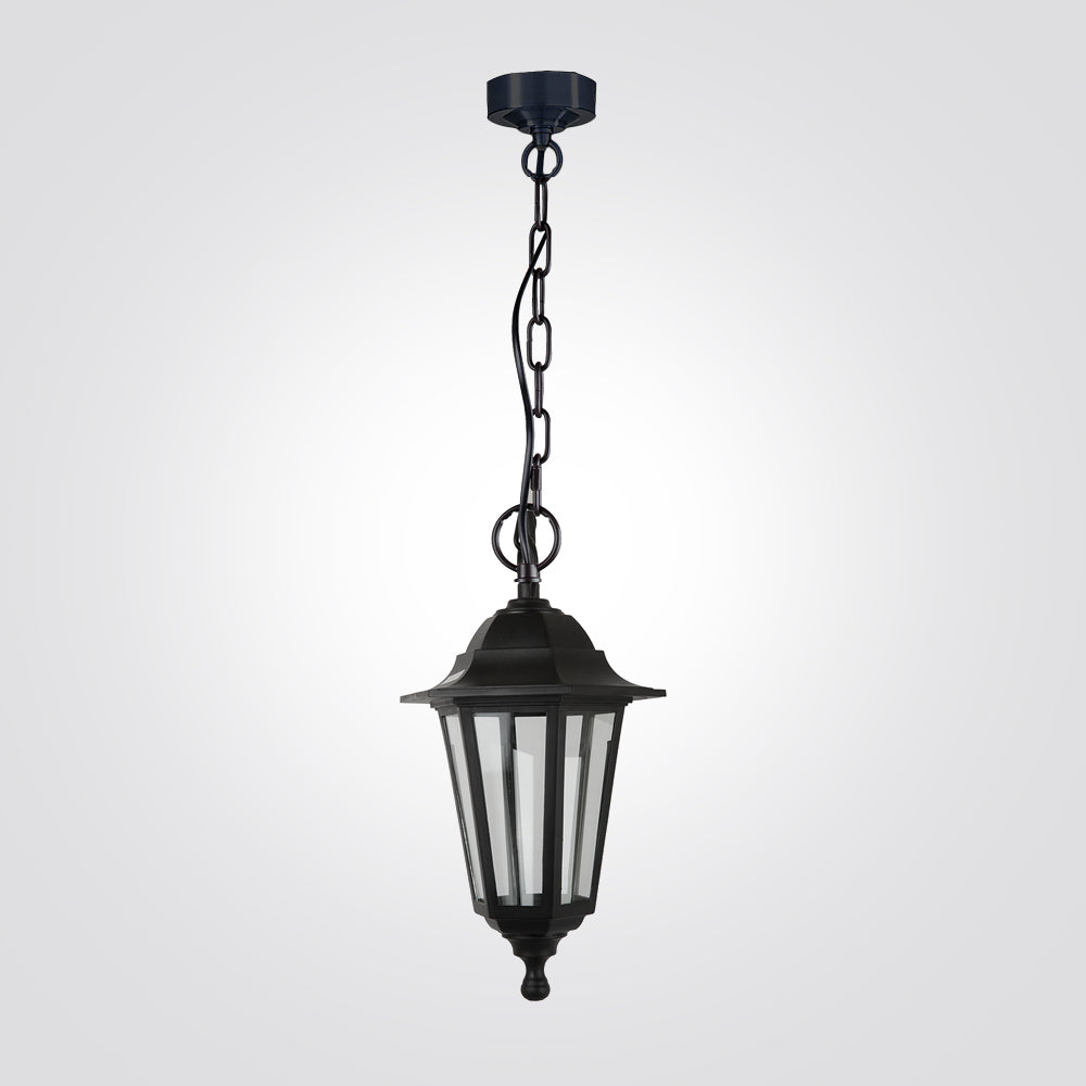 מנורת תלייה חוץ גינה עידו שחור| לבן