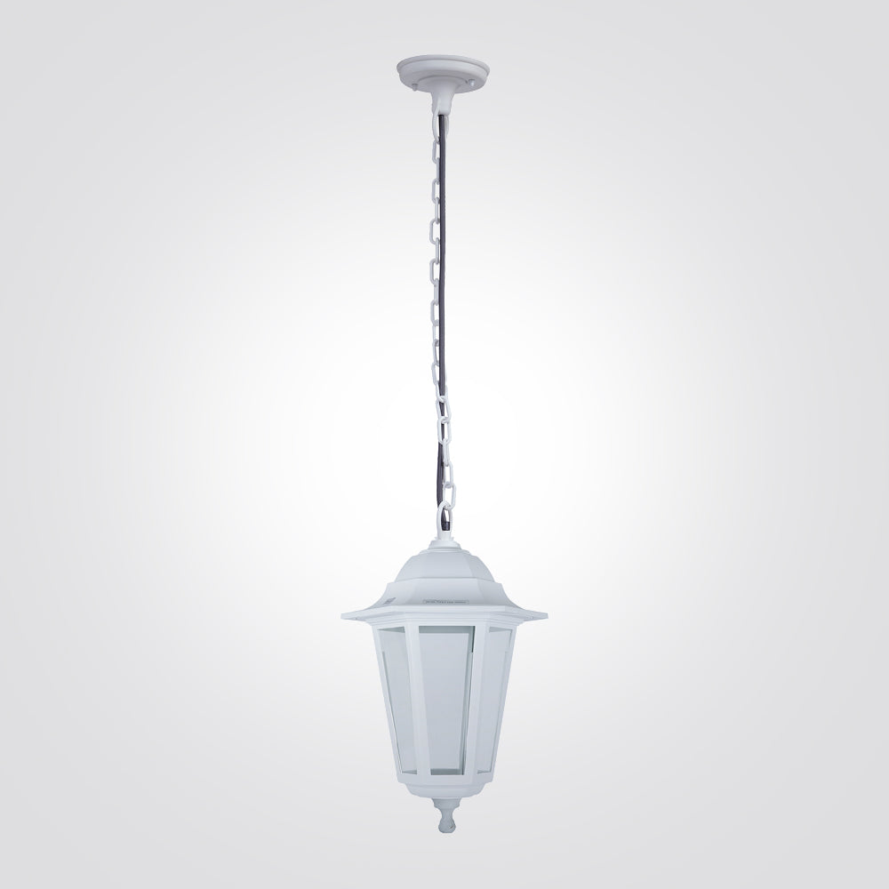 מנורת תלייה חוץ גינה עידו שחור| לבן