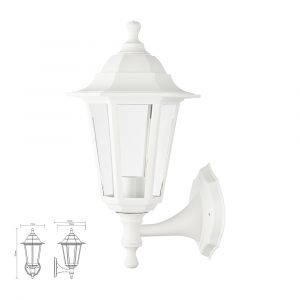 מנורת קיר גינה חוץ עידו| שחור| לבן