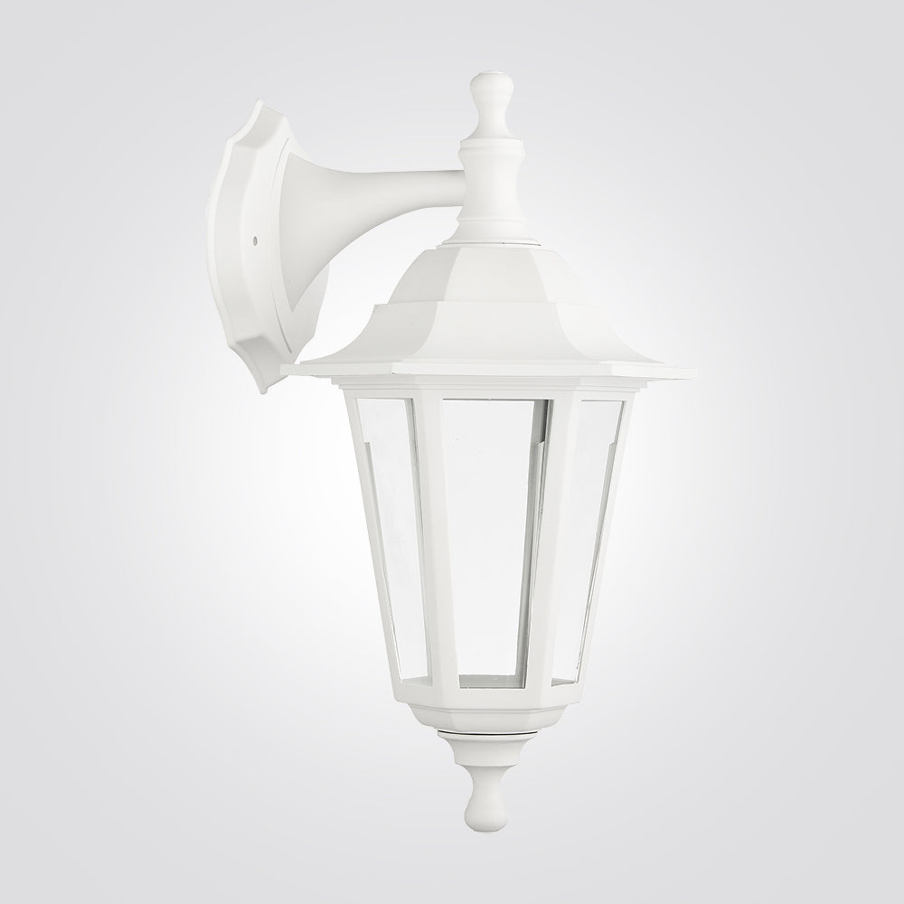 מנורת קיר גינה חוץ עידו כלפי מטה| שחור| לבן