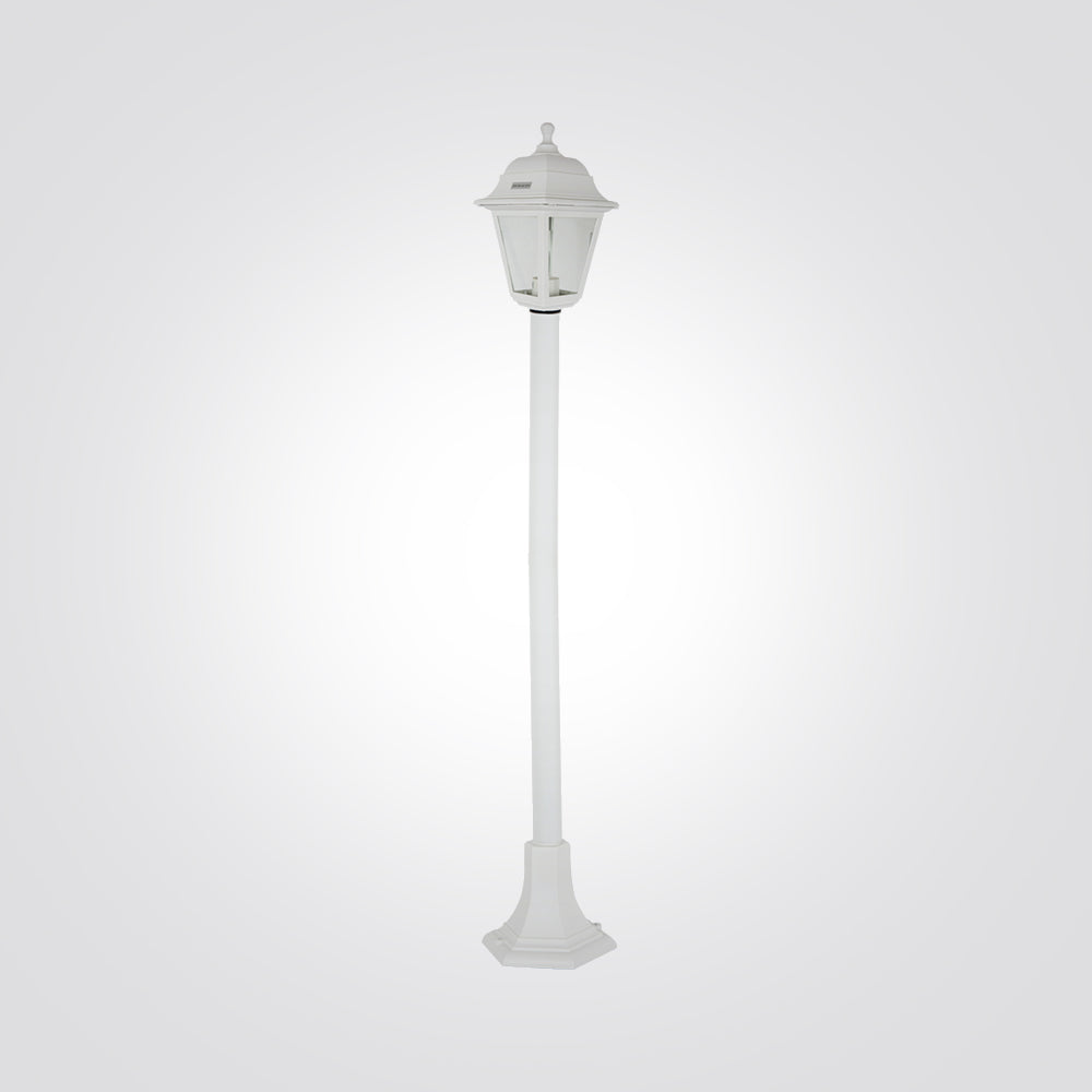 עמוד תאורה חוץ לגינה עמיר שחור| לבן