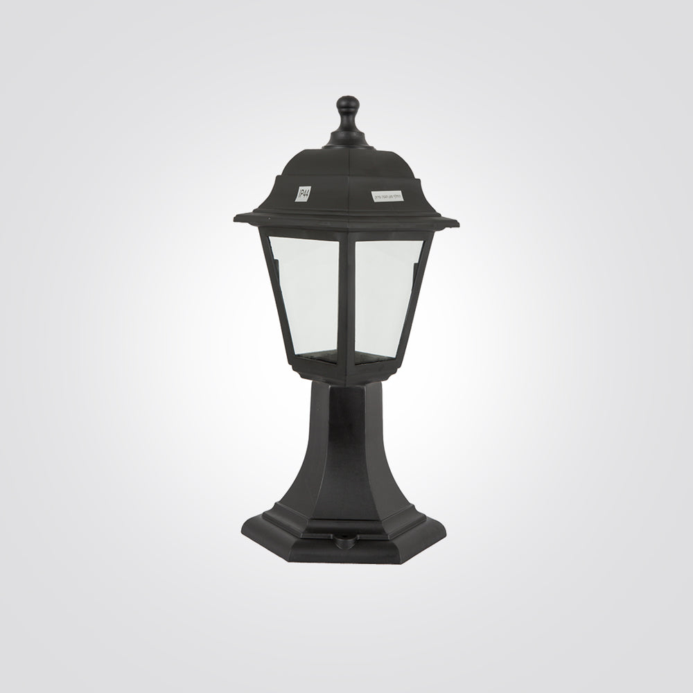 עמוד תאורה חוץ לגינה מעקה עמיר| שחור| לבן