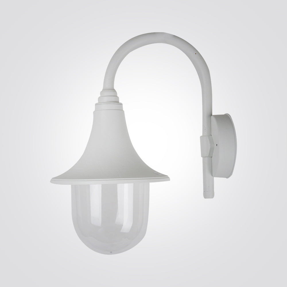 מנורת קיר גינה חוץ פולה| שחור| לבן