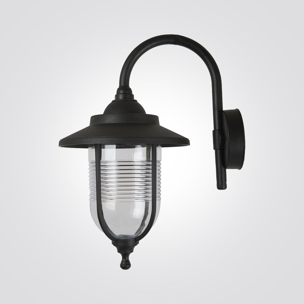 מנורת קיר גינה חוץ פיונה| שחור| לבן