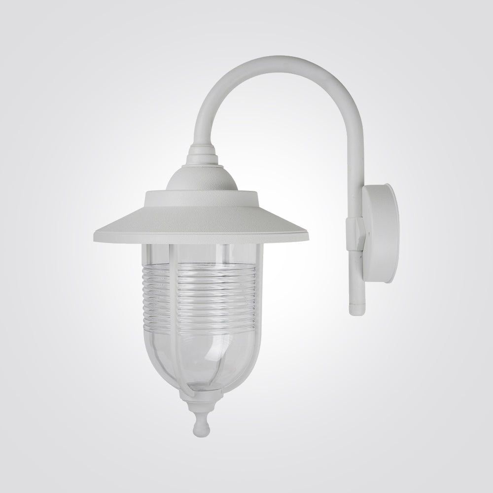 מנורת קיר גינה חוץ פיונה| שחור| לבן