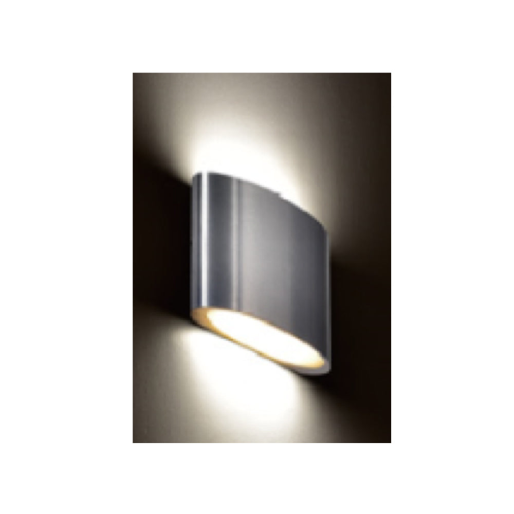 מנורת קיר גינה חוץ אפ-דאון לד לוי שחור