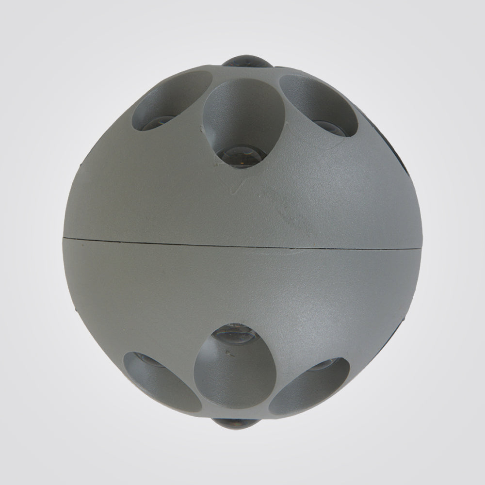 מנורת קיר גינה חוץ אפ-דאון לד רינאל| אפור