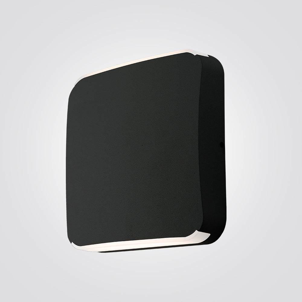 מנורת קיר גינה חוץ אפ-דאון לד לוקאס | שחור