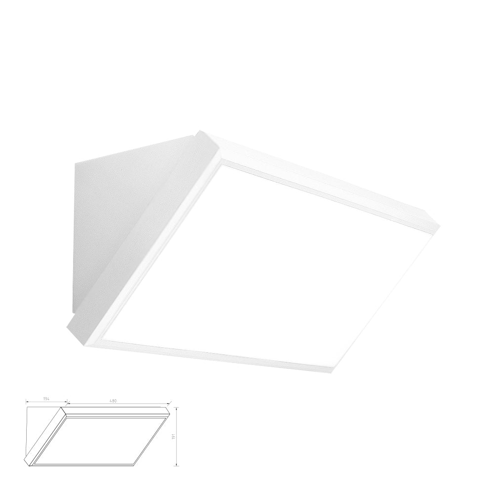 מנורת קיר גינה חוץ לד רוז 36W| שחור| אפור| לבן| CCT