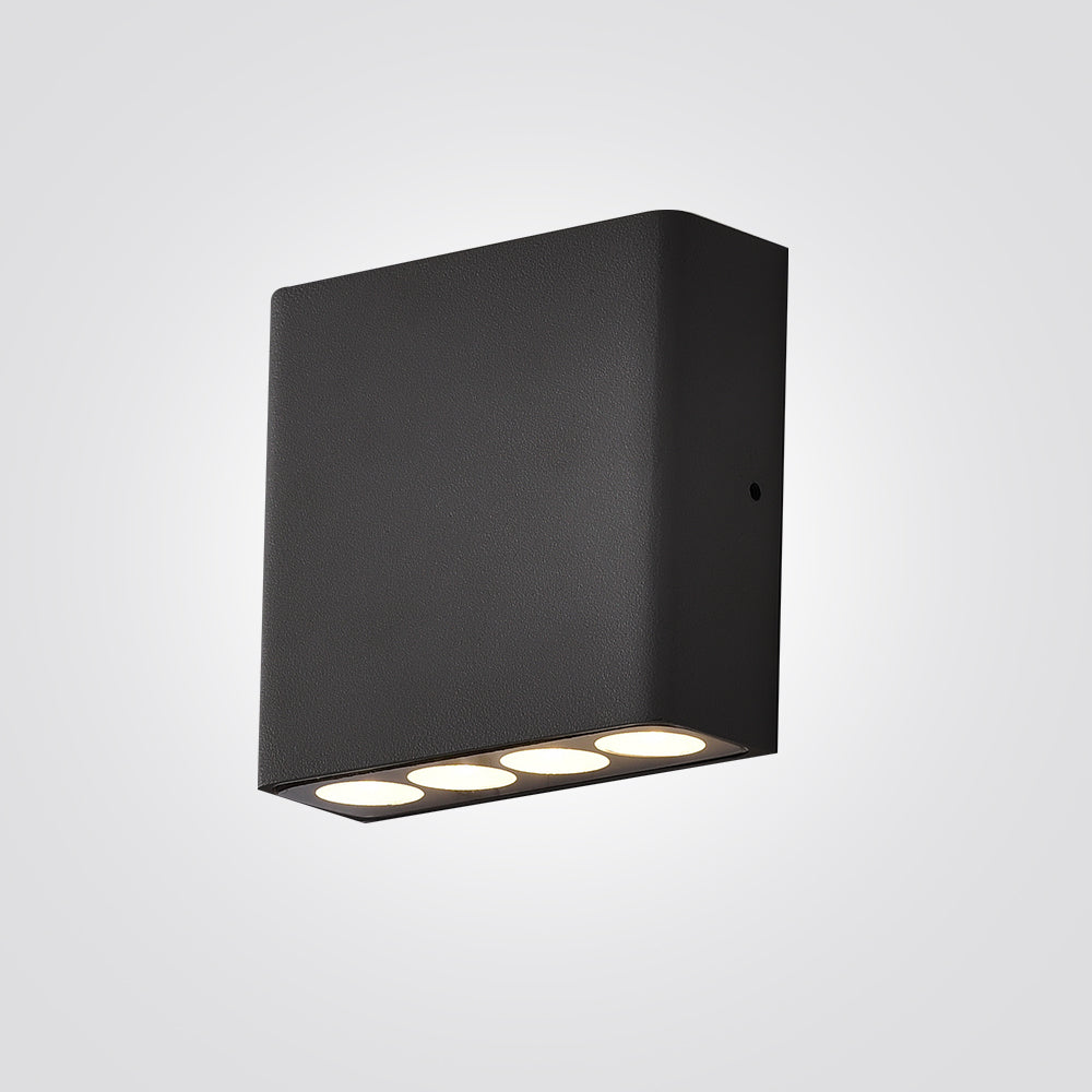 מנורת קיר גינה חוץ אפ-דאון לד סלמי| שחור