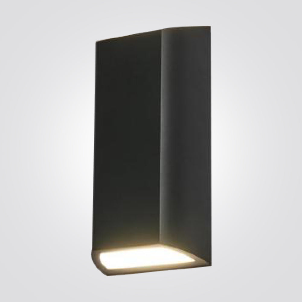 מנורת קיר גינה חוץ אפ-דאון לד מימו שחור| לבן