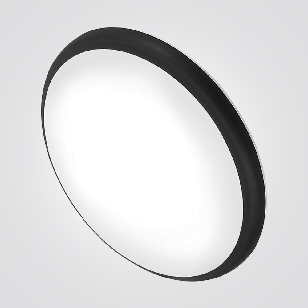 צמוד תקרה אלאניה מוגן מים 24W| שחור|לבן| IP54| Φ37