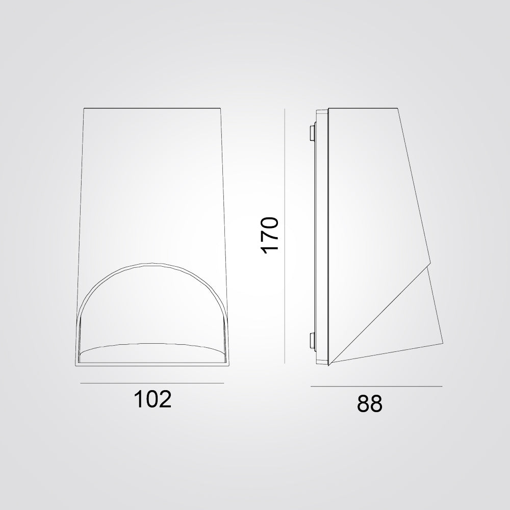 מנורת קיר חוץ דילי דאון דגם B