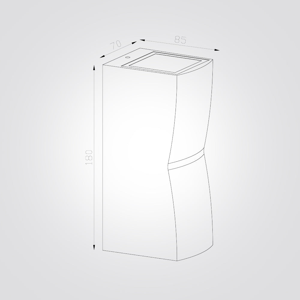 מנורת קיר חוץ פליקיר אפ דאון דגם B