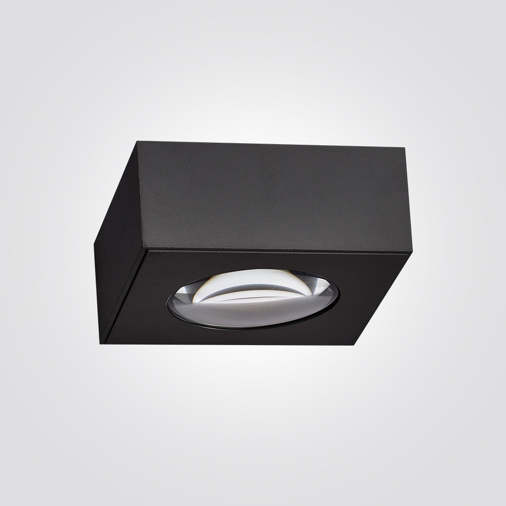 מנורת קיר גינה חוץ אפ-דאון לד גווד| שחור